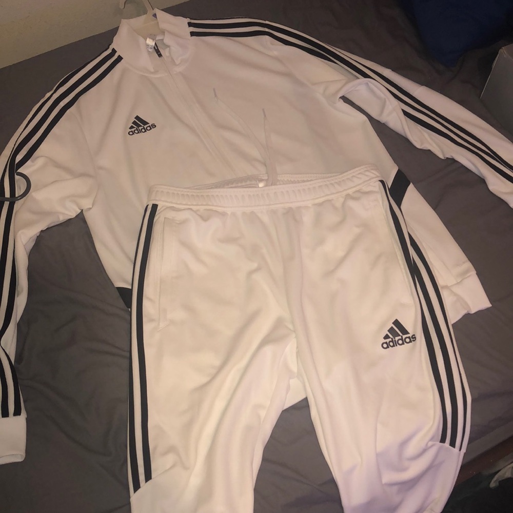 Adidas track suit (white)